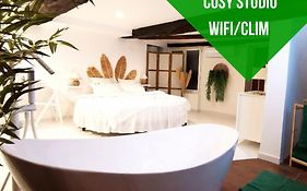 Studio équipé avec Lit rond / baignoire ilot / Table massage Aux Arcs